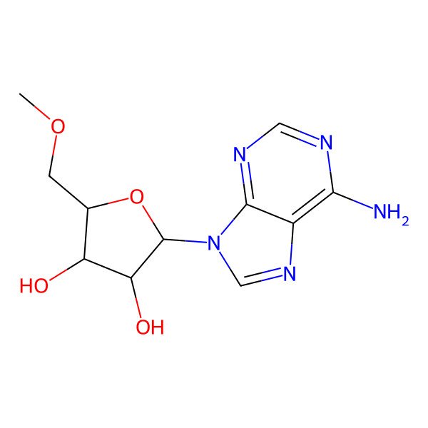 2D Structure of 5'-O-methyladenosine