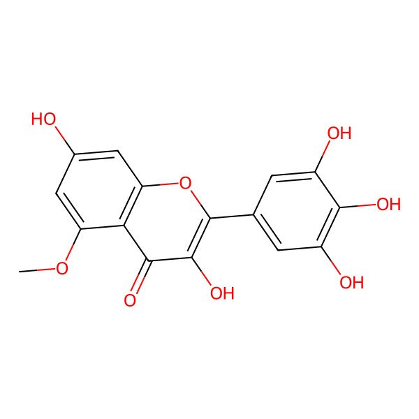 2D Structure of 5-O-Methylmyricetin 2D Structure of 5-O-Methylmyricetin