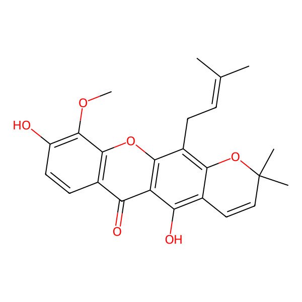 2D Structure of 5-O-Methylxanthone V1