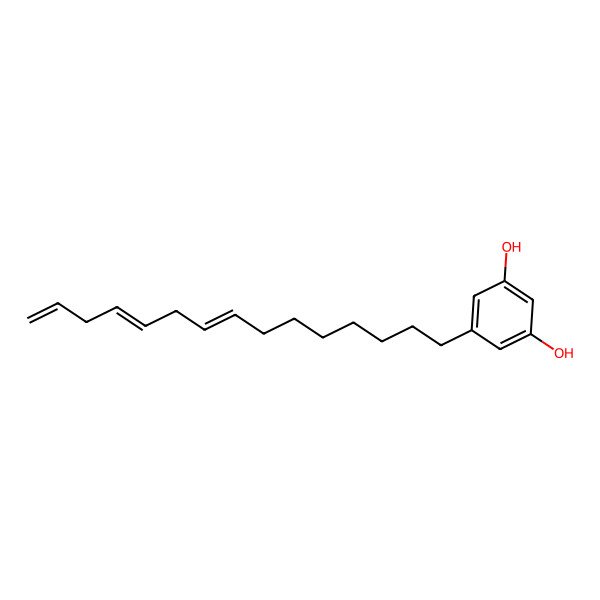 2D Structure of 5-(Pentadeca-8,11,14-trien-1-yl)resorcinol