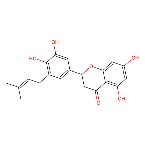 2D Structure of 5'-Prenyleriodictyol