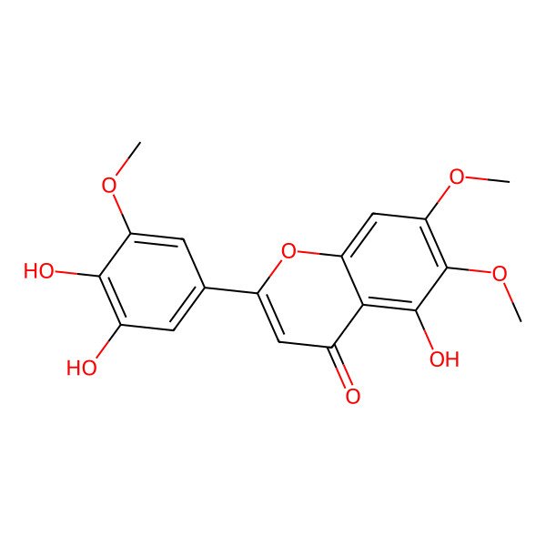 2D Structure of 5,3',4'-Trihydroxy-6,7,5'-trimethoxyflavone