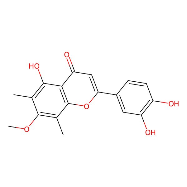 2D Structure of 6,8-di-C-methylluteolin 7-methyl ether