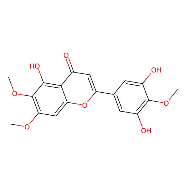 2D Structure of 5,3',5'-Trihydroxy-6,7,4'-trimethoxyflavone