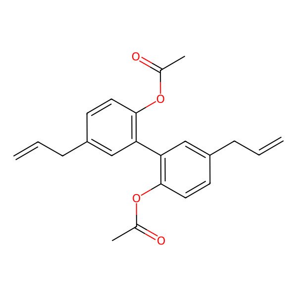 2D Structure of 5,5'-Diallyl-2,2'-biphenyldiol diacetate