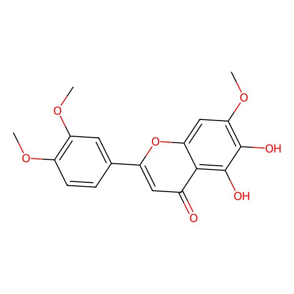 2D Structure of 5,6-Dihydroxy-7,3',4'-Trimethoxyflavone