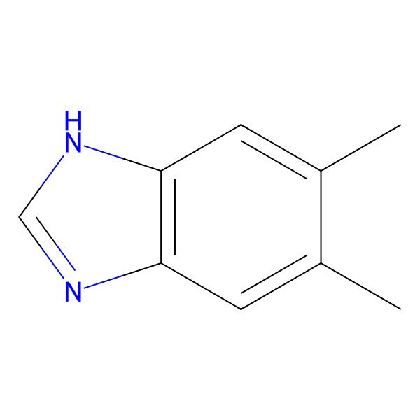2D Structure of 5,6-Dimethylbenzimidazole
