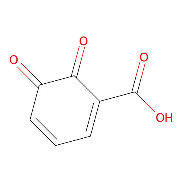 2D Structure of 5,6-Dioxocyclohexa-1,3-diene-1-carboxylic acid