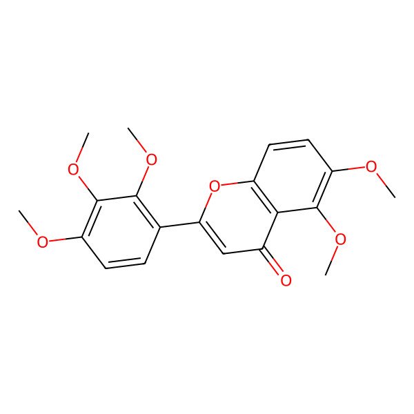 2D Structure of 5,6,2',3',4'-Pentamethoxyflavone