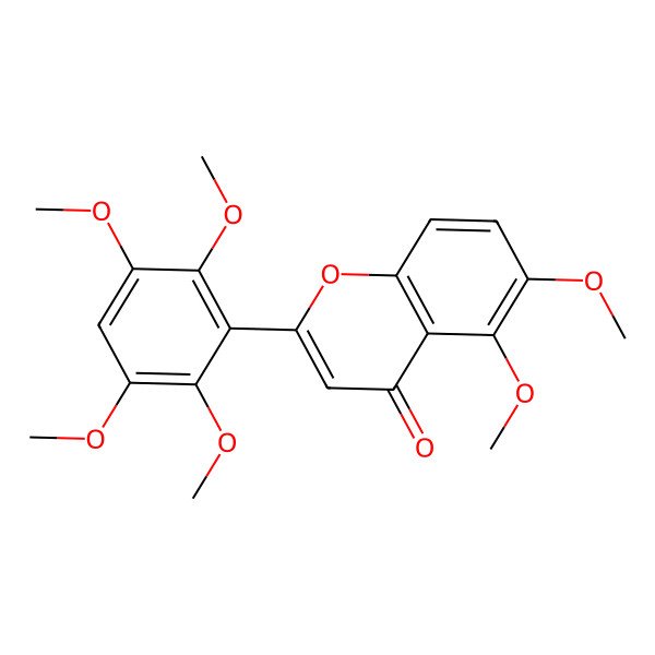 2D Structure of 5,6,2',3',5',6'-Hexamethoxyflavone