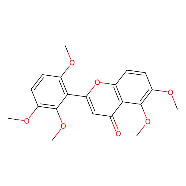 2D Structure of 5,6,2',3',6'-Pentamethoxyflavone