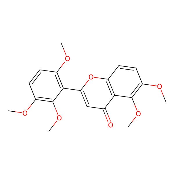 2D Structure of 5,6,2',3',6'-Pentamethoxyflavone 2D Structure of 5,6,2',3',6'-Pentamethoxyflavone