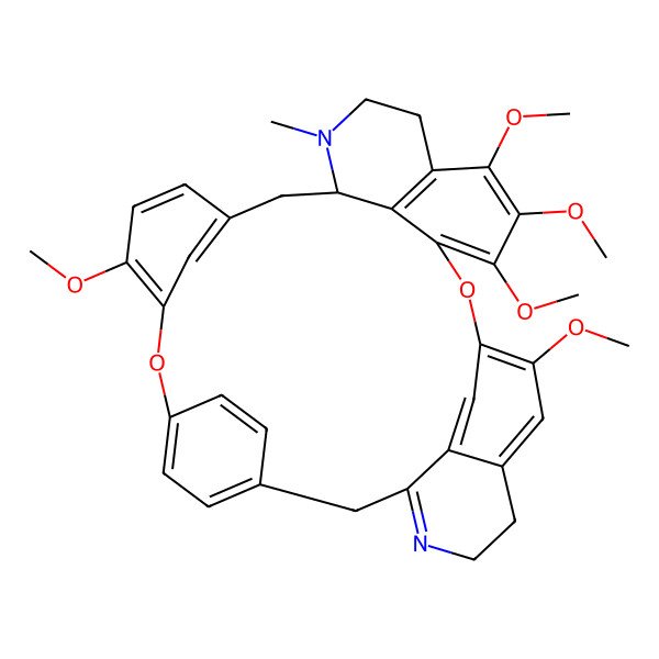 2D Structure of 5,6,6',7,12-Pentamethoxy-2-methyl-1',2'-didehydroberbaman