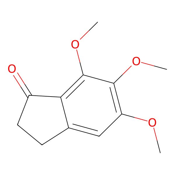2D Structure of 5,6,7-Trimethoxy-1-indanone