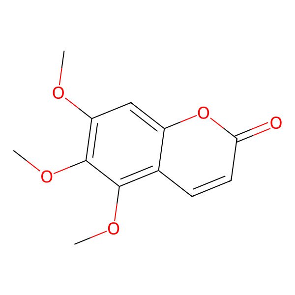 2D Structure of 5,6,7-Trimethoxycoumarin