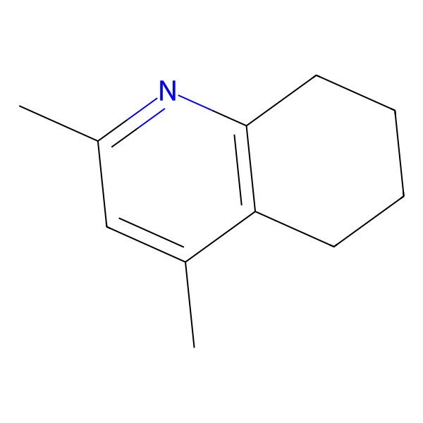 2D Structure of 5,6,7,8-Tetrahydro-2,4-dimethylquinoline 2D Structure of 5,6,7,8-Tetrahydro-2,4-dimethylquinoline