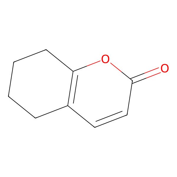 2D Structure of 5,6,7,8-tetrahydro-2H-chromen-2-one