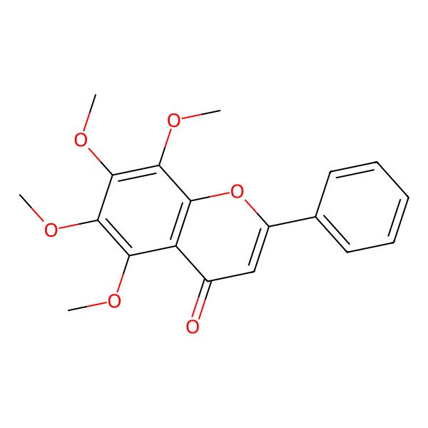 2D Structure of 5,6,7,8-Tetramethoxyflavone