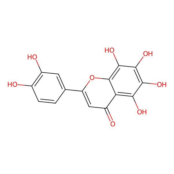2D Structure of 5,6,7,8,3',4'-Hexahydroxyflavone