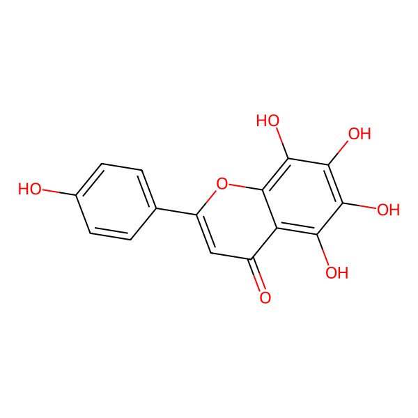 2D Structure of 5,6,7,8,4'-Pentahydroxyflavone