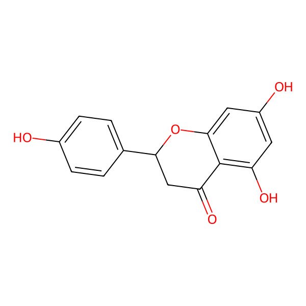 2D Structure of 5,7-Dihydroxy-2-(4-hydroxyphenyl)chroman-4-one