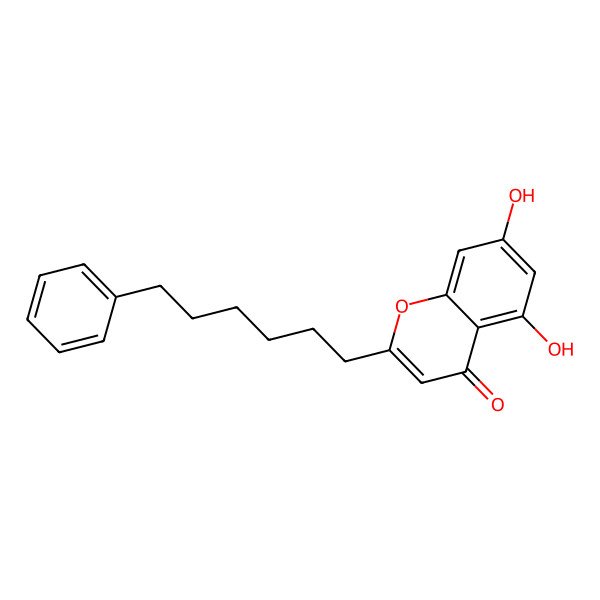 2D Structure of 5,7-Dihydroxy-2-(6-phenylhexyl)chromen-4-one 2D Structure of 5,7-Dihydroxy-2-(6-phenylhexyl)chromen-4-one