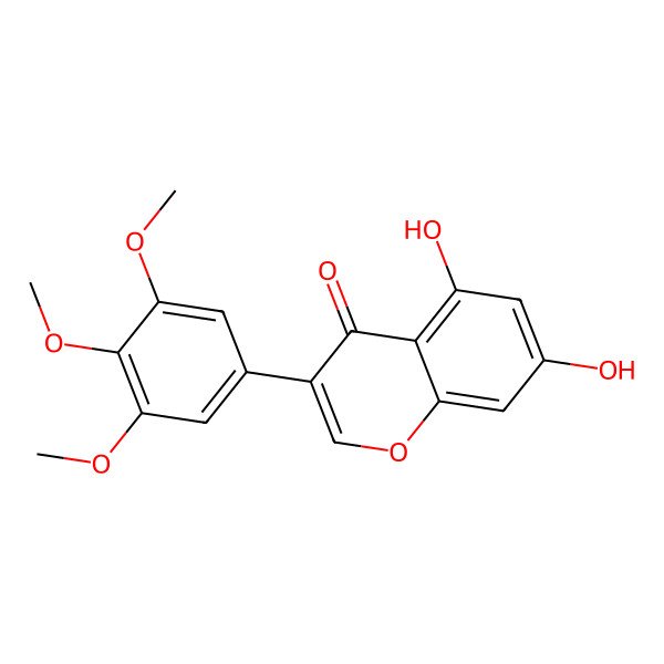 2D Structure of 5,7-Dihydroxy-3',4',5'-trimethoxyisoflavone