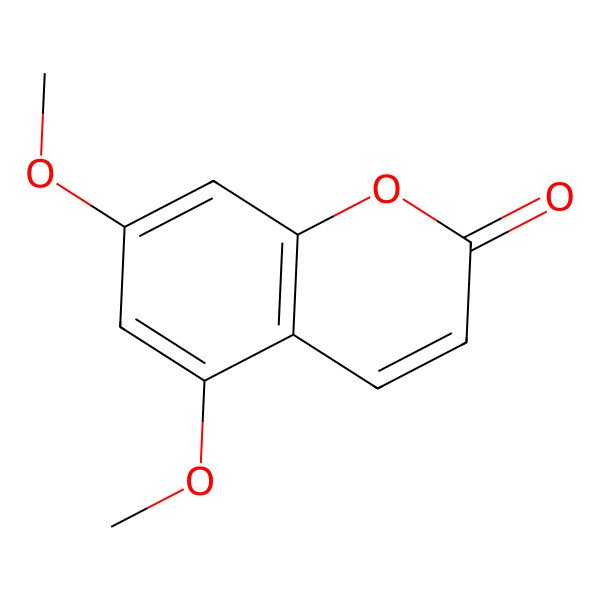 2D Structure of 5,7-Dimethoxycoumarin