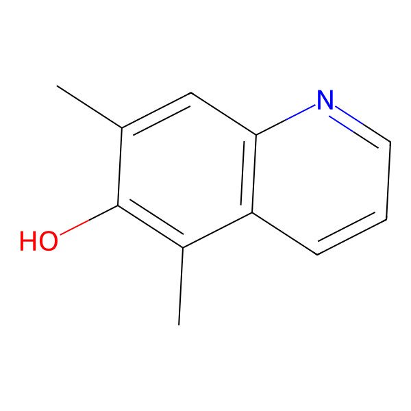 2D Structure of 5,7-Dimethylquinolin-6-ol
