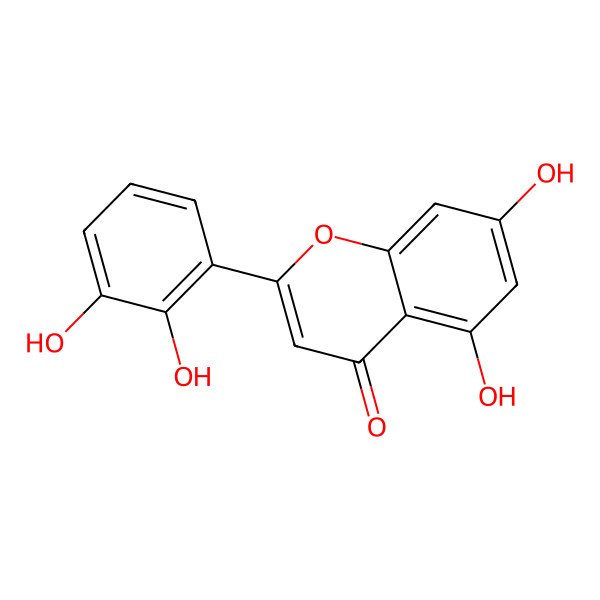 2D Structure of 5,7,2',3'-Tetrahydroxyflavone 2D Structure of 5,7,2',3'-Tetrahydroxyflavone