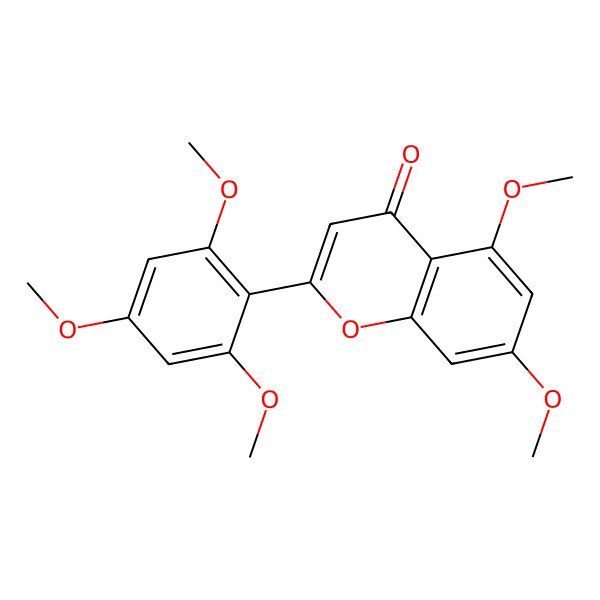 2D Structure of 5,7,2',4',6'-Pentamethoxyflavone 2D Structure of 5,7,2',4',6'-Pentamethoxyflavone