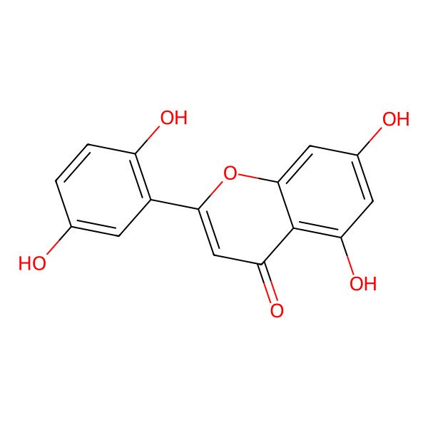2D Structure of 5,7,2',5'-Tetrahydroxyflavone 2D Structure of 5,7,2',5'-Tetrahydroxyflavone