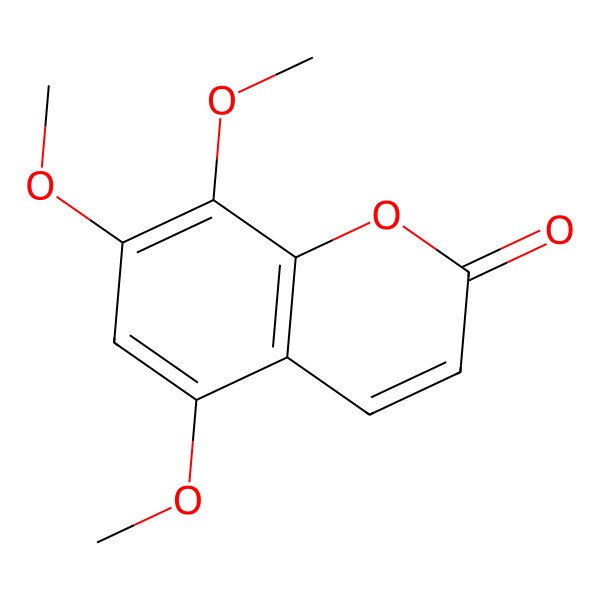 2D Structure of 5,7,8-Trimethoxycoumarin
