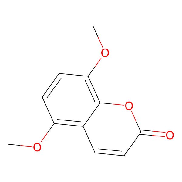 2D Structure of 5,8-Dimethoxycoumarin