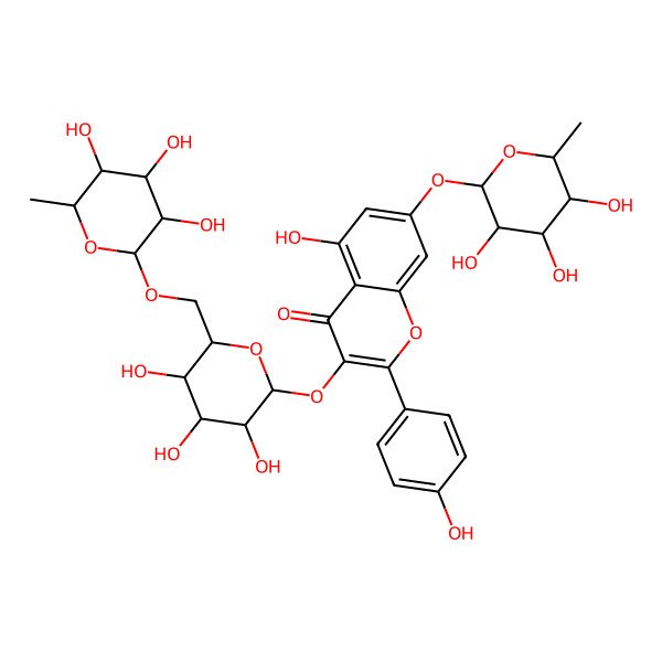 2D Structure of Kaempferol, robinoside