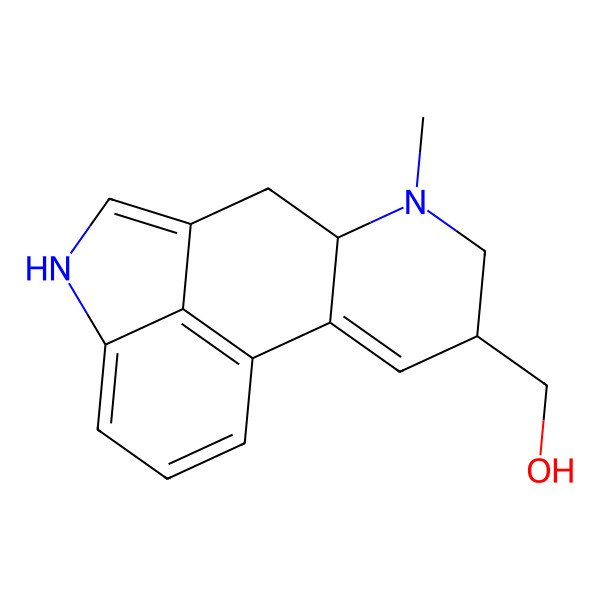 2D Structure of (5alpha)-9,10-Didehydro-6-methylergoline-8beta-methanol