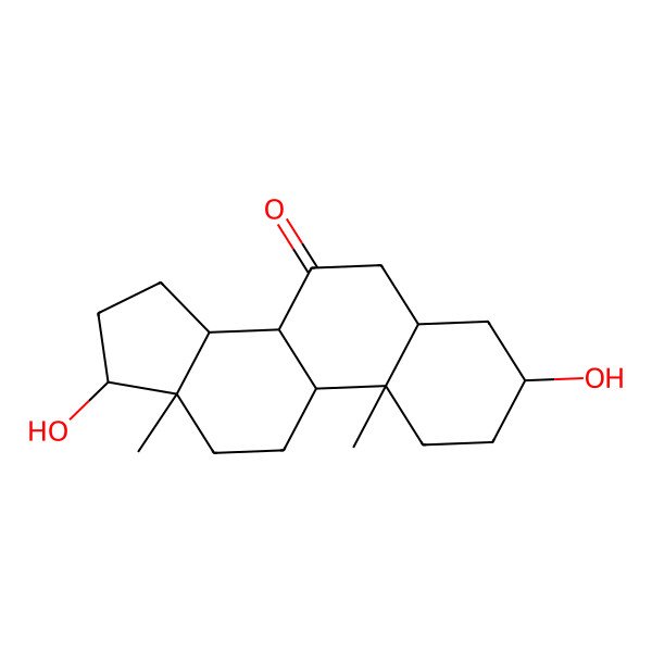 2D Structure of 5alpha-Androstan-3beta,17beta-diol-7-one