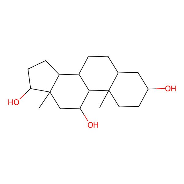 2D Structure of 5alpha-Androstane-3beta,11alpha,17beta-triol
