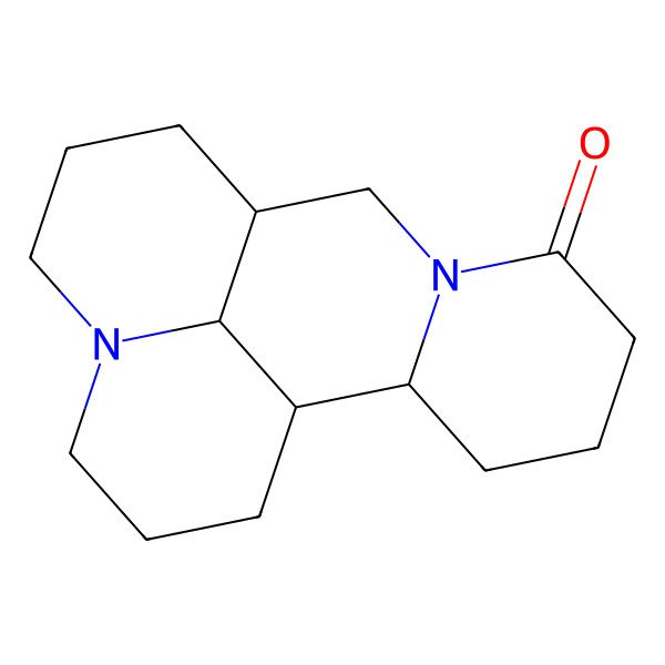 2D Structure of (5beta,6beta,7beta,11alpha)-Matridin-15-one