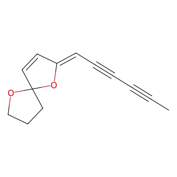 2D Structure of (5R)-2-[(1Z)-2,4-Hexadiyne-1-ylidene]-1,6-dioxaspiro[4.4]nonane-3-ene