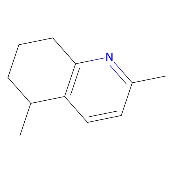 2D Structure of (5R)-2,5-dimethyl-5,6,7,8-tetrahydroquinoline 2D Structure of (5R)-2,5-dimethyl-5,6,7,8-tetrahydroquinoline