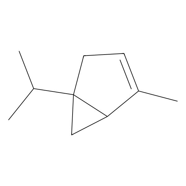 2D Structure of (5S)-2-Methyl-5-(propan-2-yl)bicyclo[3.1.0]hex-2-ene