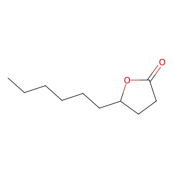 2D Structure of (5S)-5-hexyloxolan-2-one