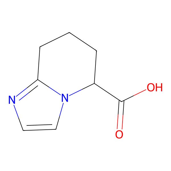 2D Structure of (5S)-5,6,7,8-tetrahydroimidazo[1,2-a]pyridine-5-carboxylic acid