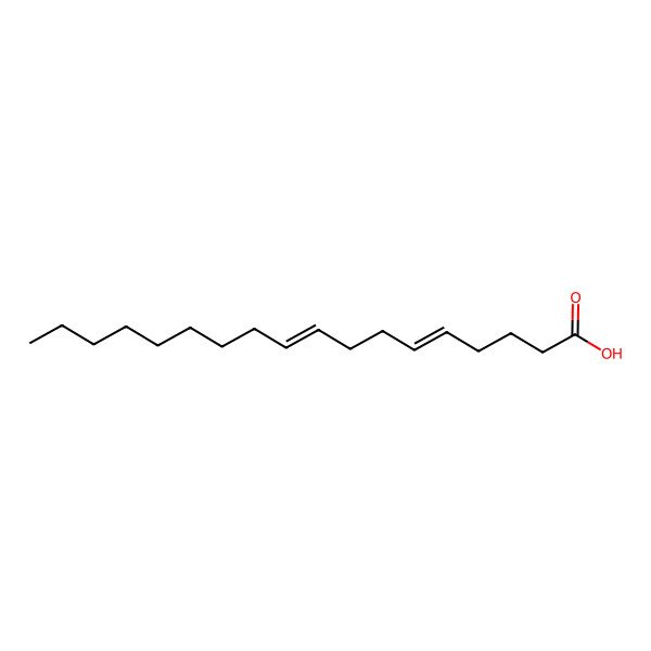 2D Structure of (5Z,9Z)-octadeca-5,9-dienoic acid