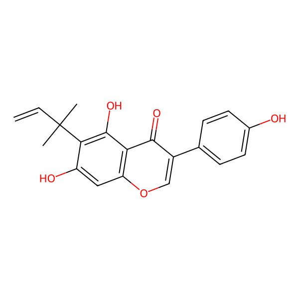 2D Structure of 6-(1,1-Dimethylallyl)genistein