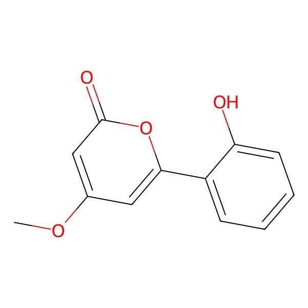 2D Structure of 6-(2-Hydroxyphenyl)-4-methoxy-2-pyrone