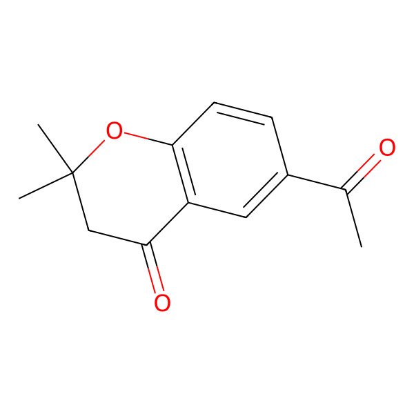 2D Structure of 6-Acetyl-2,2-dimethylchroman-4-one
