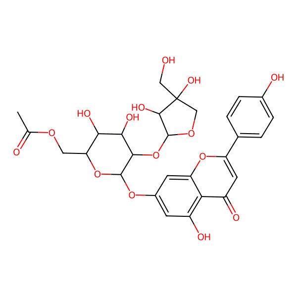 2D Structure of 6''-Acetylapiin 2D Structure of 6''-Acetylapiin