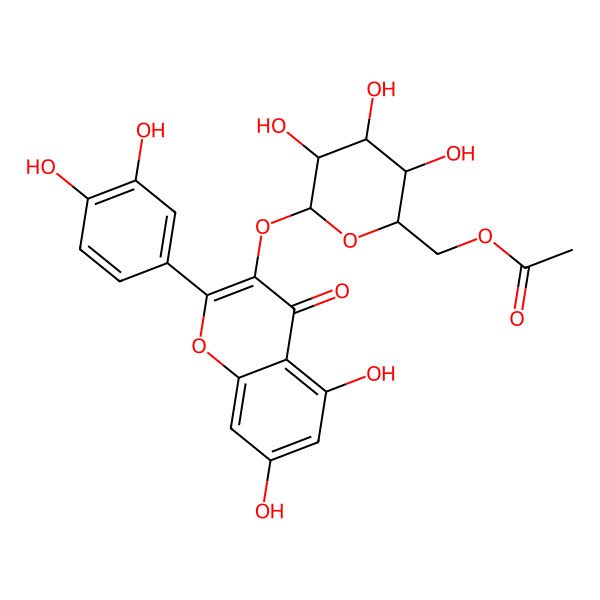 2D Structure of 6''-Acetylhyperin 2D Structure of 6''-Acetylhyperin